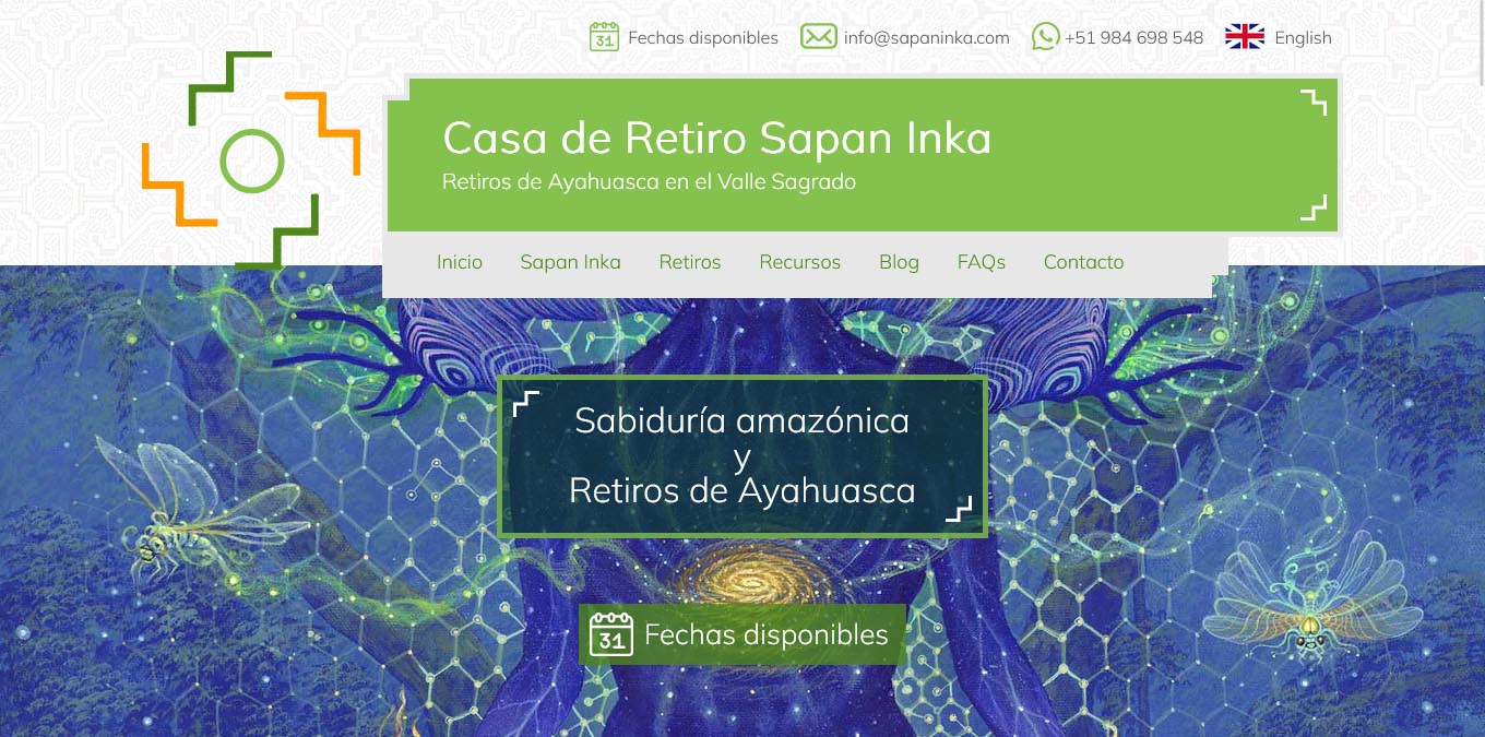 Nueva página para la Casa de Retiro Sapan Inka