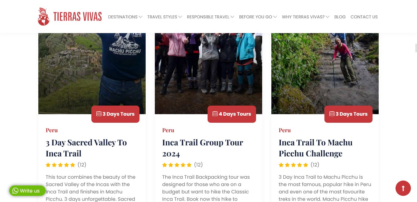 Renovada web para la prominente agencia de viajes Tierras Vivas